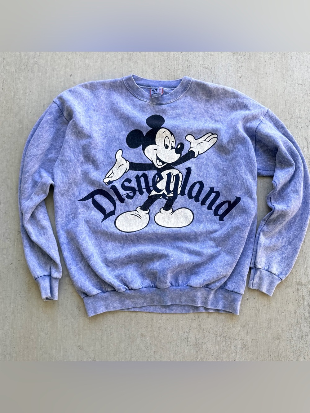 Vintage Mickey Mouse Sweatshirt 90s Disneyland Made In USA One Size